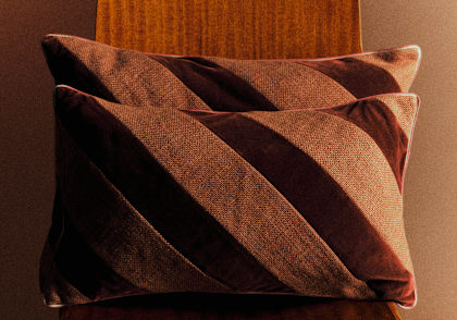 Les Composantes - Rust colored throw pillows